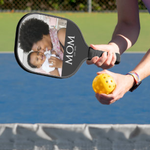 Raquette De Pickleball Maman a établi la photo classique des casquettes n