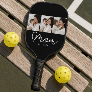 Raquette De Pickleball Maman a établi un script moderne gras noir 3 Photo