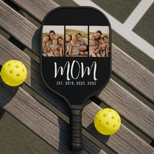 Raquette De Pickleball Maman a établi un script moderne gras noir 3 Photo