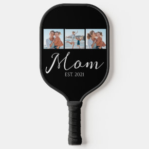 Raquette De Pickleball Maman a établi un script noir 3 Photo 