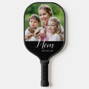 Raquette De Pickleball Maman a établi un script photo noir