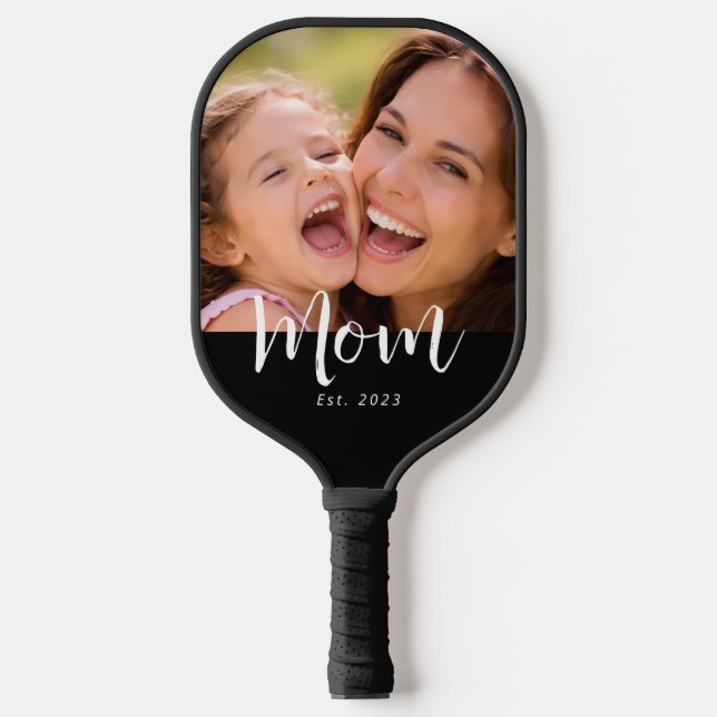 Raquette De Pickleball Maman a établi une photo de script amusant (Recto)
