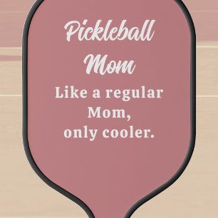 Raquette De Pickleball Maman drôle de texte personnalisé