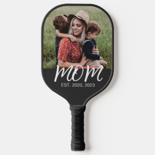 Raquette De Pickleball Maman Etabli Fun Script Photo