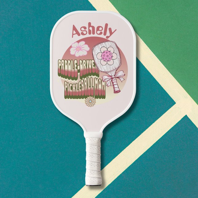 Raquette De Pickleball Maman Super personnalisée (Créateur téléchargé)