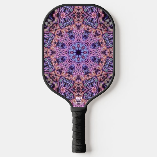 Raquette De Pickleball Mandala kaléidoscopique extraterrestre complexe po (Recto)