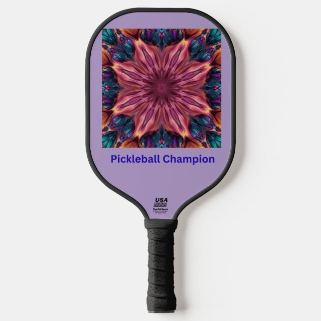 Raquette de Pickleball Mandala Vibrant  (Recto)