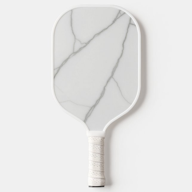 Raquette De Pickleball Marbre Blanc (Recto)
