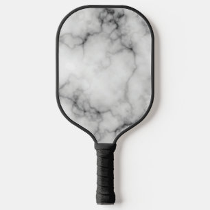 Raquette De Pickleball Marbre blanc et noir simulé