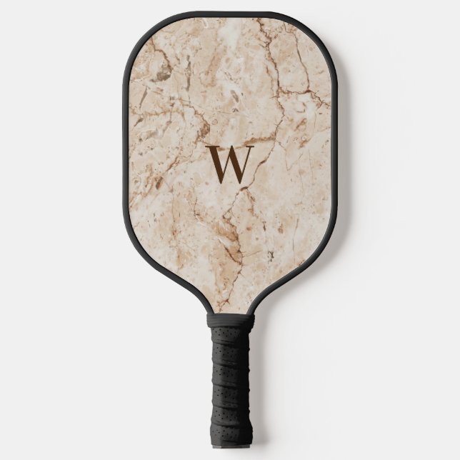 Raquette De Pickleball Marbre Brown et beige (Recto)