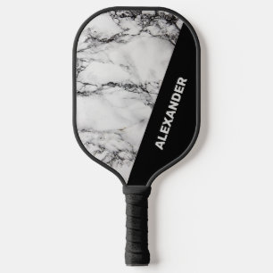 Raquette De Pickleball Marbre noir et gris