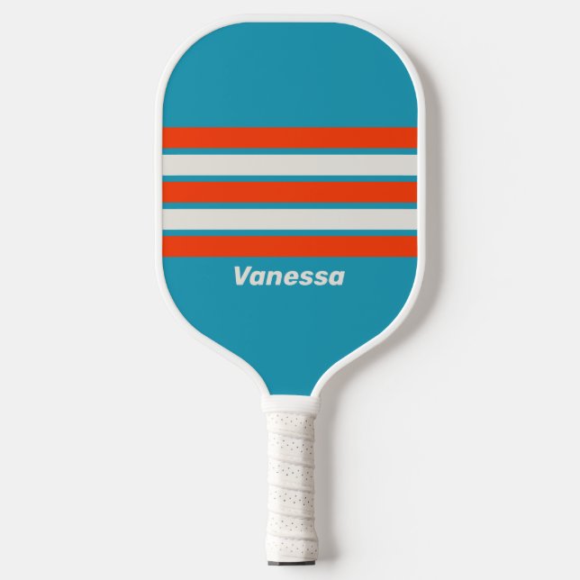 Raquette De Pickleball Marée du coucher de soleil rétro se précipitant su (Recto)