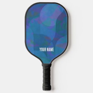 Raquette De Pickleball Marées d'azur - Géométrie Abstraite océanique