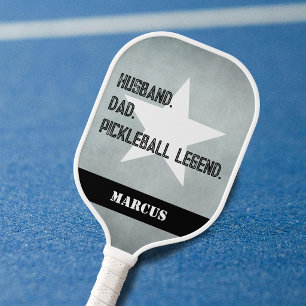Raquette De Pickleball Mari. Papa. Légende du Pickelball Star Ajoutez vot