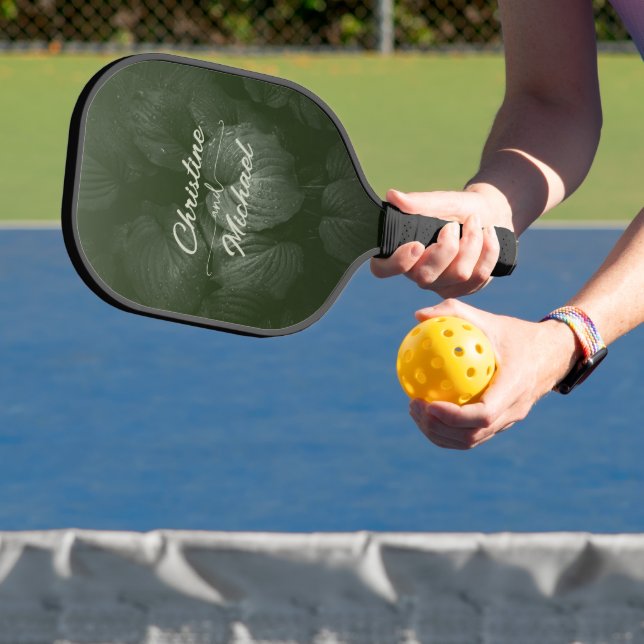 Raquette De Pickleball Mariage de printemps à la feuille verte (Insitu)