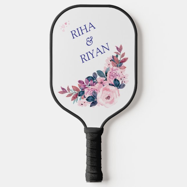 RAQUETTE DE PICKLEBALL MARIAGE FLEURI (Recto)