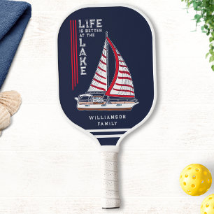 Raquette De Pickleball Marine marine moderne Blue Family Lake House