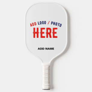 RAQUETTE DE PICKLEBALL MARQUE BLANCHE MODERNE ET PERSONNALISABLE VÉRIFIÉE