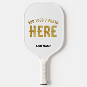 RAQUETTE DE PICKLEBALL MARQUE BLANCHE VERIFIEE PERSONNALISABLE MODERNE ET