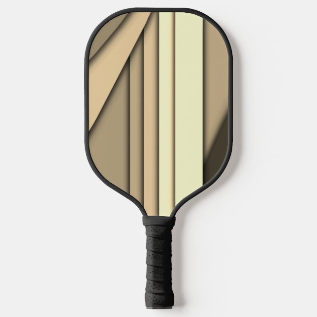 Raquette De Pickleball Marron monochrome moderne (Recto)