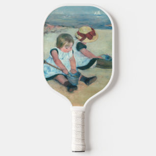 Raquette De Pickleball Mary Cassatt - Enfants jouant sur la plage