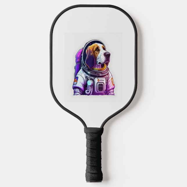 Raquette De Pickleball Mascotte de chien Astronout (Recto)