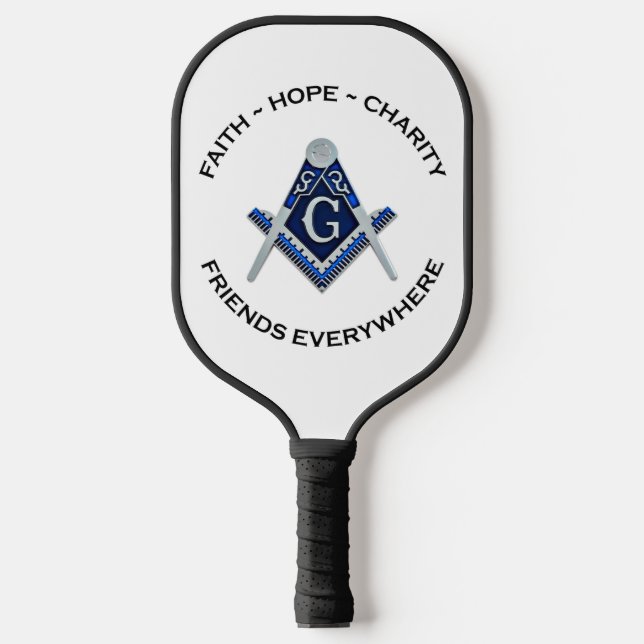 Raquette De Pickleball Masonic Pickelball Paddle Blue (Recto)