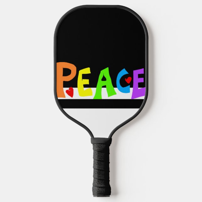Raquette De Pickleball MAZIPOODLES Peace Rainbow (Recto)