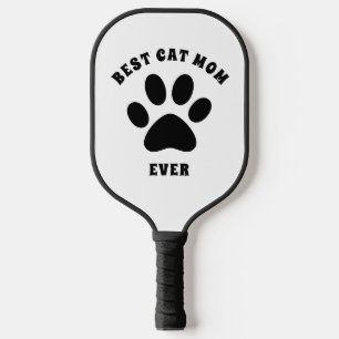 Raquette De Pickleball Meilleur Chat Maman Jour Texte Personnalisé