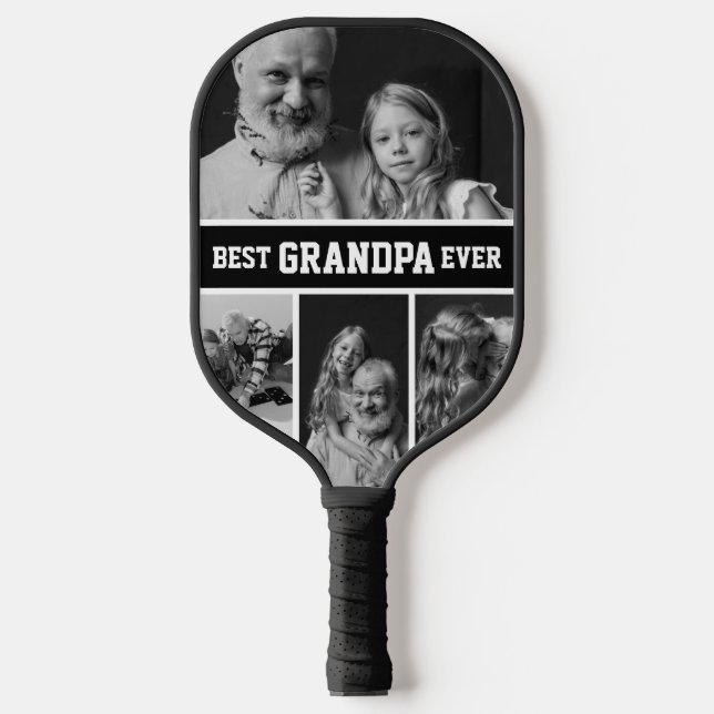 Raquette De Pickleball Meilleur grand-père jamais photo cadeau d'annivers (Recto)
