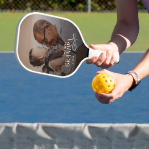 Raquette De Pickleball Meilleur Grand-Père Moderne Photo Personnalisée
