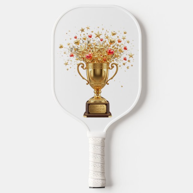 Raquette De Pickleball Meilleur Papa du Monde (Recto)