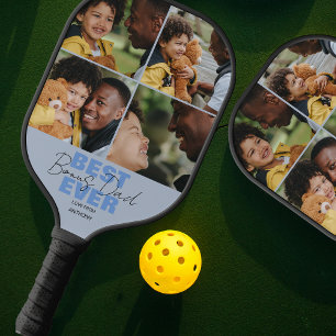 Raquette De Pickleball Meilleur Père de Bonus d'Ever   Collage de photos