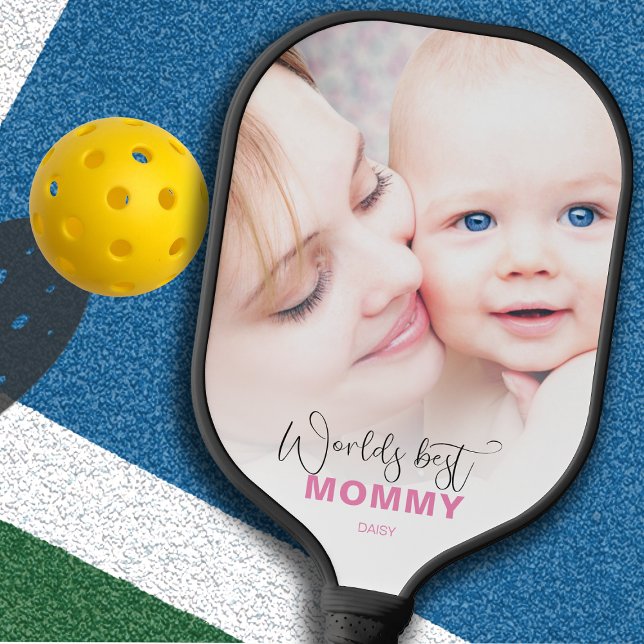 Raquette De Pickleball Meilleure maman du monde | Photo (Créateur téléchargé)