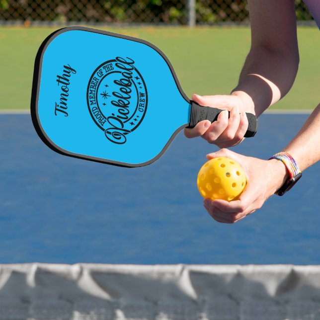 Raquette De Pickleball Membre fier du Pickleball Crew nom modifiable (Insitu)