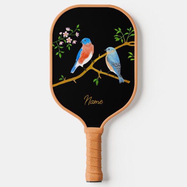 Raquette De Pickleball Merles Bleus (Recto)