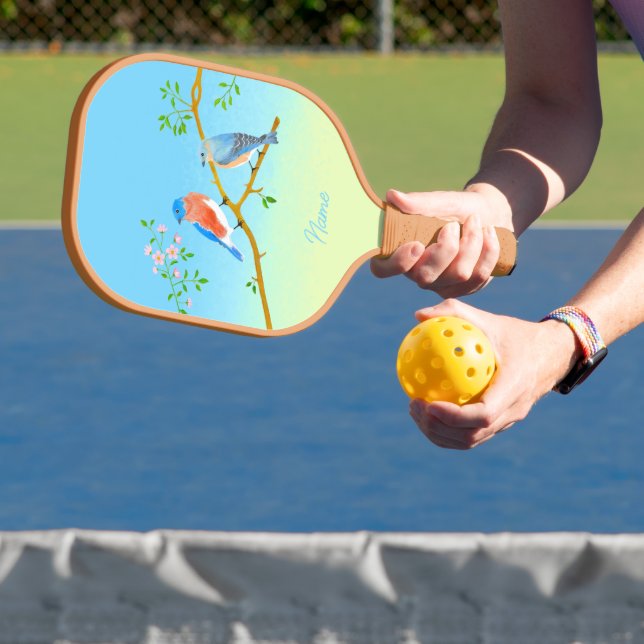 Raquette De Pickleball Merles Bleus Bleu Clair & Vert (Insitu)