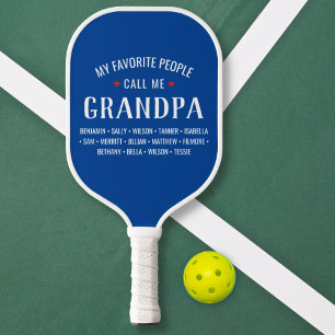 Raquette De Pickleball Mes Gens Favoris M'Appelent Grand-Père Personnalis