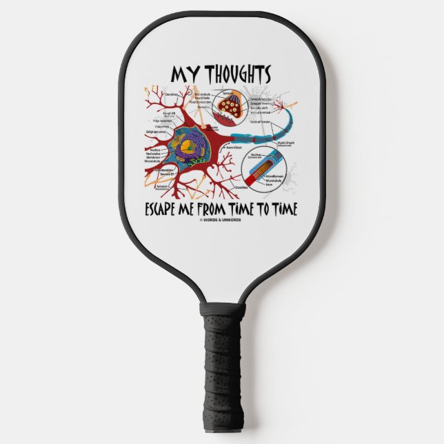 Raquette De Pickleball Mes pensées m'évitent de temps en temps (Recto)