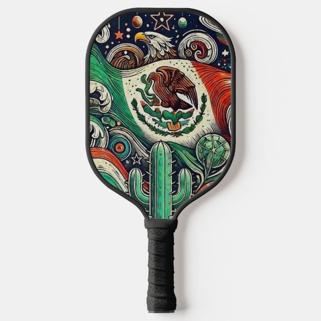 Raquette De Pickleball Mexique artistique (Recto)
