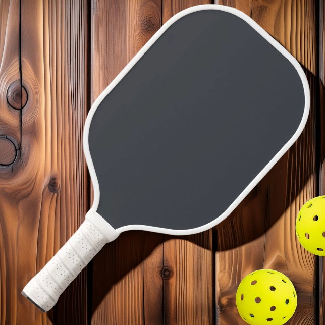 Raquette De Pickleball Mi-siècle Moderne Solide couleur gris méditerranée (Créateur téléchargé)