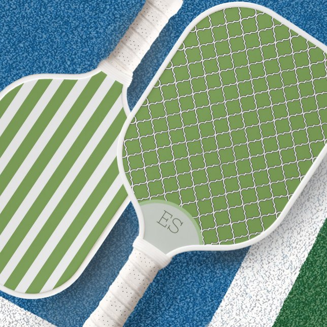 Raquette de pickleball mignonne verte et prépa ave (Créateur téléchargé)