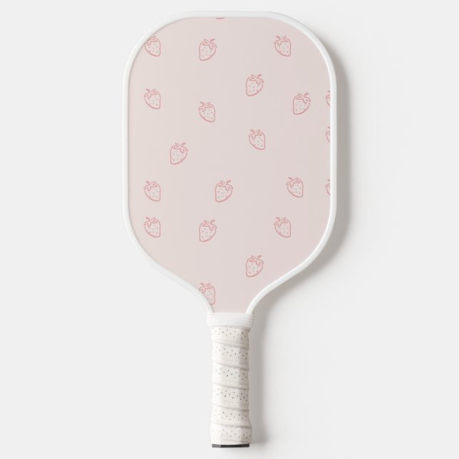 Raquette De Pickleball Minimalisme de la fraise (Recto)