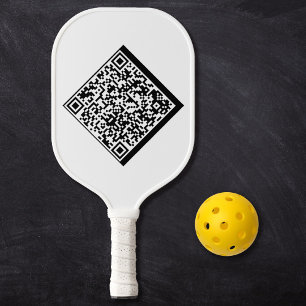 Raquette De Pickleball Minimaliste moderne Gras Cool Blanc personnalisé Q