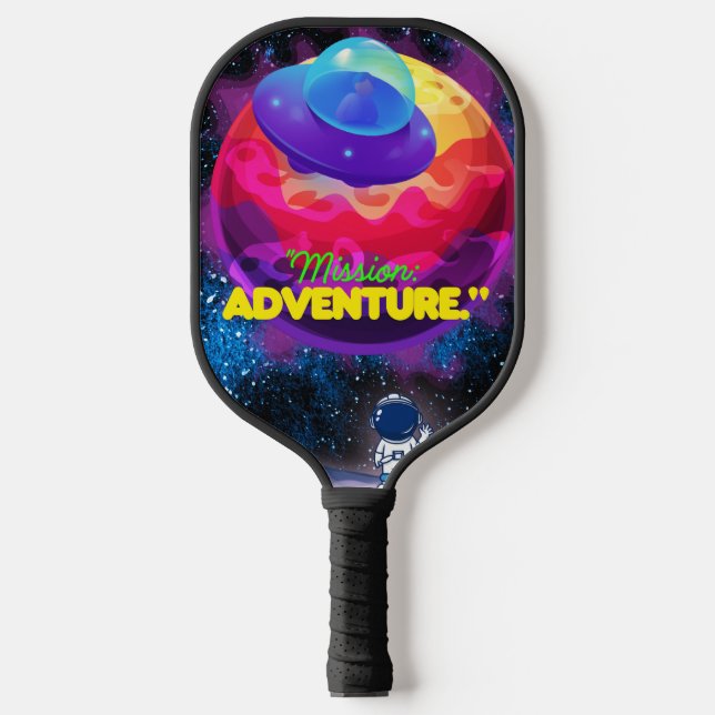 RAQUETTE DE PICKLEBALL MISSION ET AVENTURE (Recto)