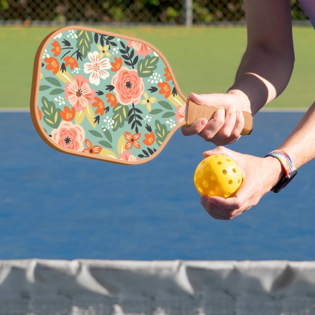 Raquette De Pickleball Modèle floral du jardin (Insitu)
