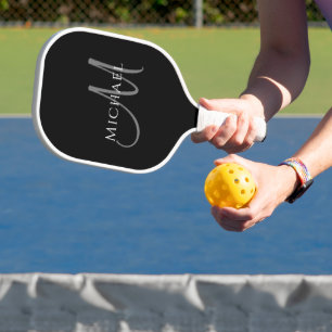 Raquette De Pickleball Modèle initial du monogramme sur deux côtés person