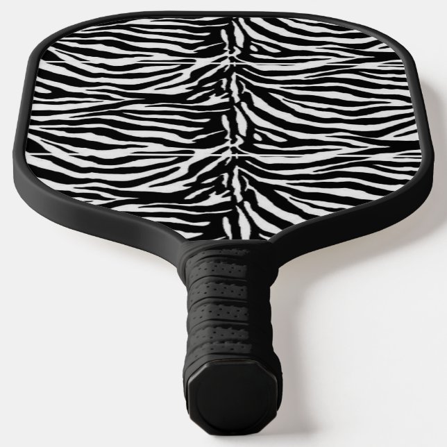 Raquette De Pickleball Modèle zèbre noir et blanc (Poser)