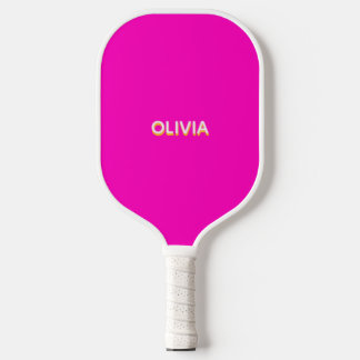 Raquette De Pickleball Modern 70s 80s Pink Swirl Pickleball Paddle