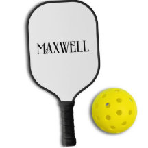 Modern Simple Bold Black White Nom de famille